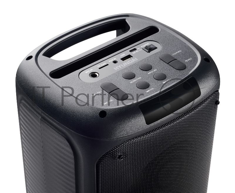 Минисистема Hyundai H-MC1231 черный 40Вт FM USB BT micro SD