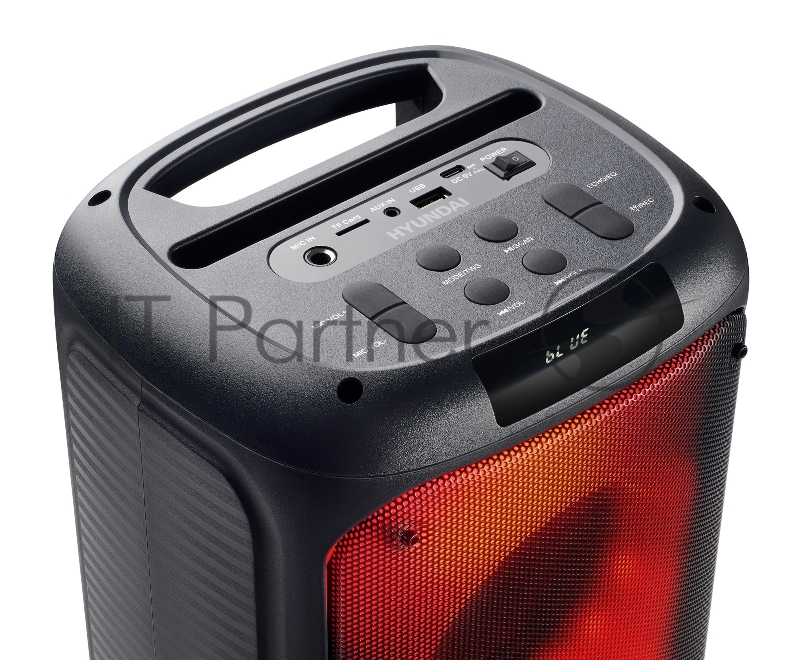 Минисистема Hyundai H-MC1231 черный 40Вт FM USB BT micro SD