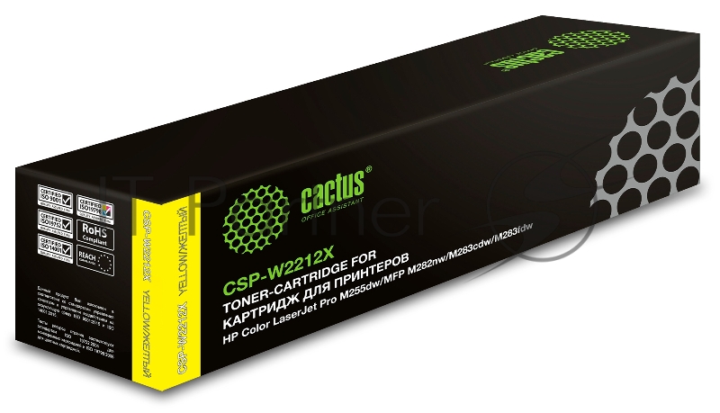 Картридж лазерный Cactus CSP-W2212X желтый (2450стр.) для HP M255/MFP M282/M283