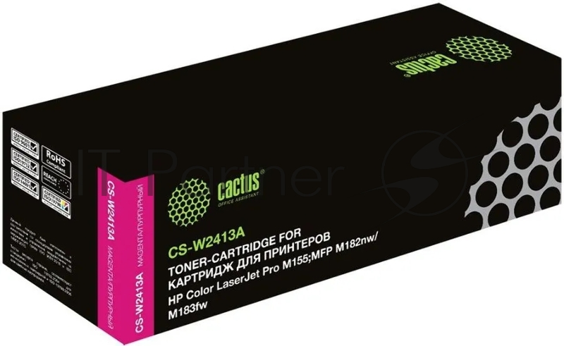 Картридж лазерный Cactus CSP-W2413A пурпурный (850стр.) для HP Color LaserJet Pro M155MFP M182nw/M183fw
