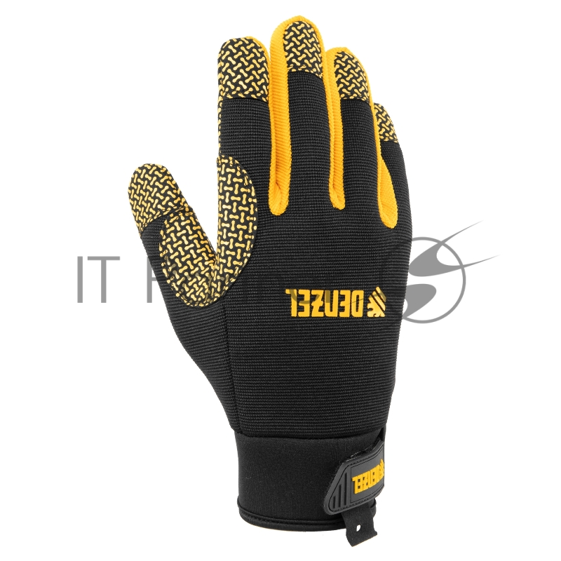 Перчатки универсальные,силиконовое нанесение, размер 9// Denzel