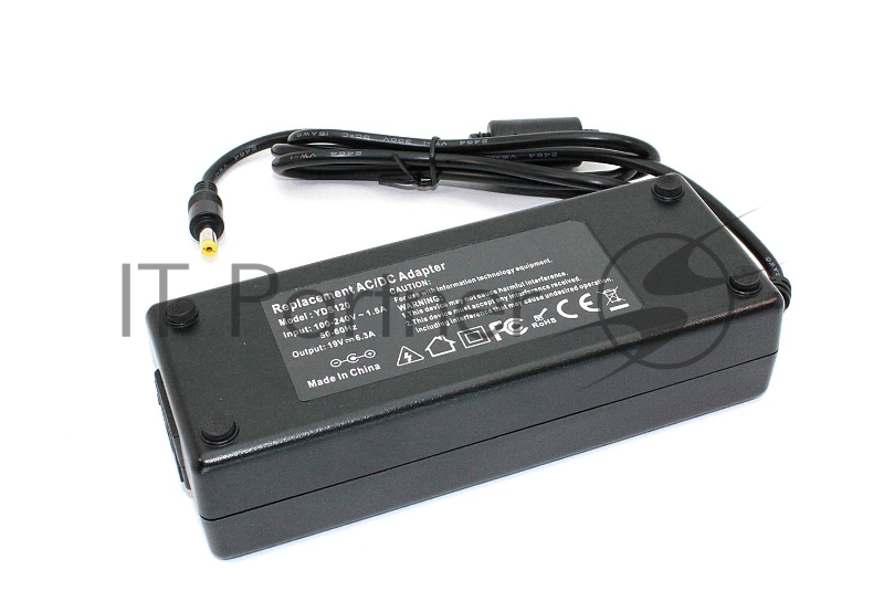 Блок питания (сетевой адаптер) для ноутбуков Toshiba 19V 6.3A 5.5x2.1mm OEM