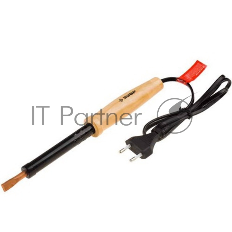 Паяльник ЗУБР 55405-40_z01 электро мастер с дер.рук. и долговечным жалом форма клин 40Вт