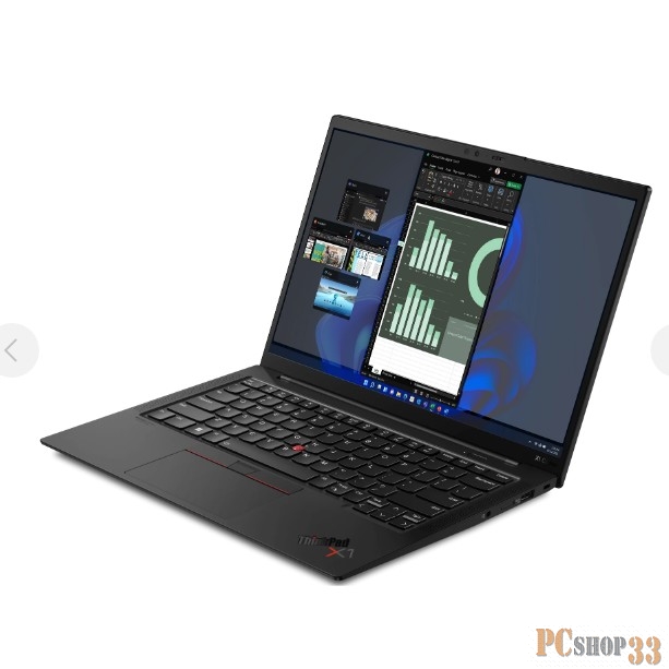 Ноутбук Lenovo ThinkPad X1 Carbon G10 Core i5 1240P 16Gb SSD512Gb 14 2.2K (2240x1400) Windows 11 Professional 64 black WiFi BT Cam (21CCSBJQ00)