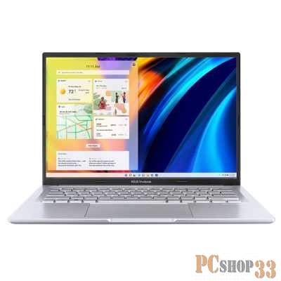 Ноутбук 14 IPS WUXGA Asus M1403QA-LY111 silver (AMD Ryzen 7 5800H/16Gb/512Gb SSD/VGA int/noOS) (90NB0Y11-M006X0)