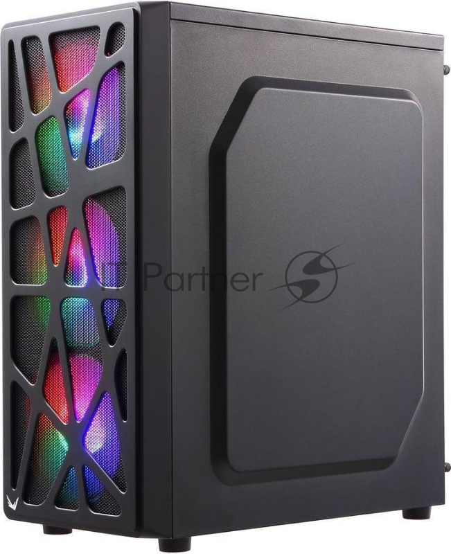 Корпус Formula MANA черный без БП ATX 6x120mm 2xUSB2.0 1xUSB3.0 audio bott PSU