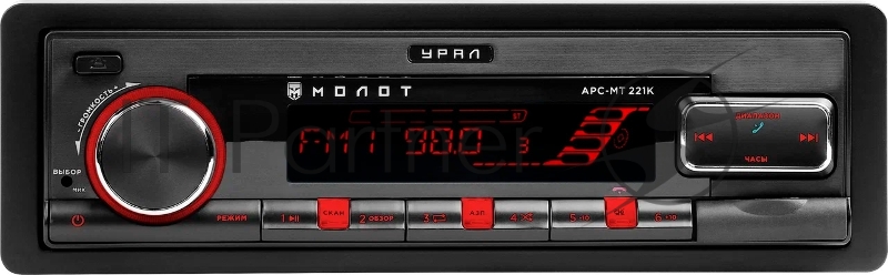 Автомагнитола Ural Молот АРС-МТ 221К 1DIN 4x25Вт