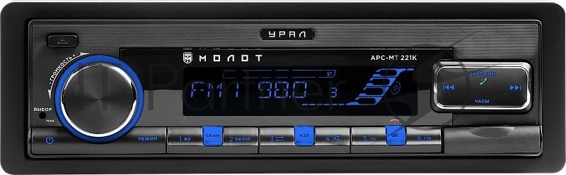 Автомагнитола Ural Молот АРС-МТ 221С 1DIN 4x25Вт