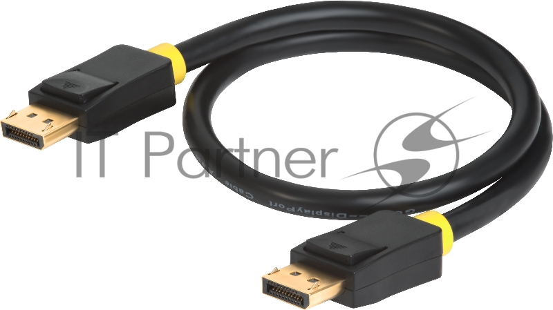 Кабель Greenconnect 2.0m DisplayPort v1.2, 20M/20M, черный, 28/28 AWG, GCR-DP2DP-2.0m