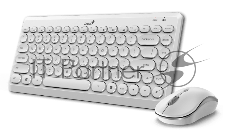 Комплект беспроводной Genius LuxeMate Q8000 (клавиатура LuxeMate Q8000/k + мышь LuxeMate Q8000/m ), White