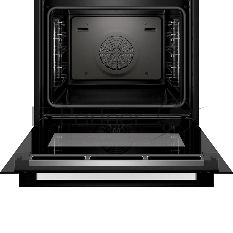 Электрический духовой шкаф Carbon Black,59.5x59.4x54.8 см, 71л, дисплей, 8 режимов