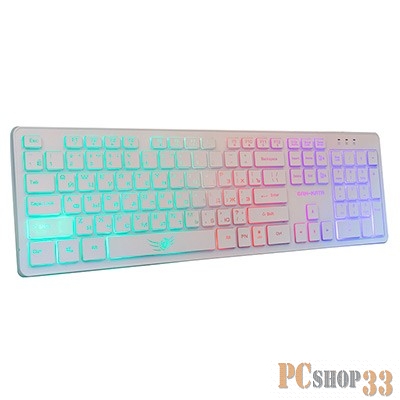 Клавиатура Dialog Gan-Kata KGK-17U WHITE - игровая с RGB-подсветкой, USB, белая