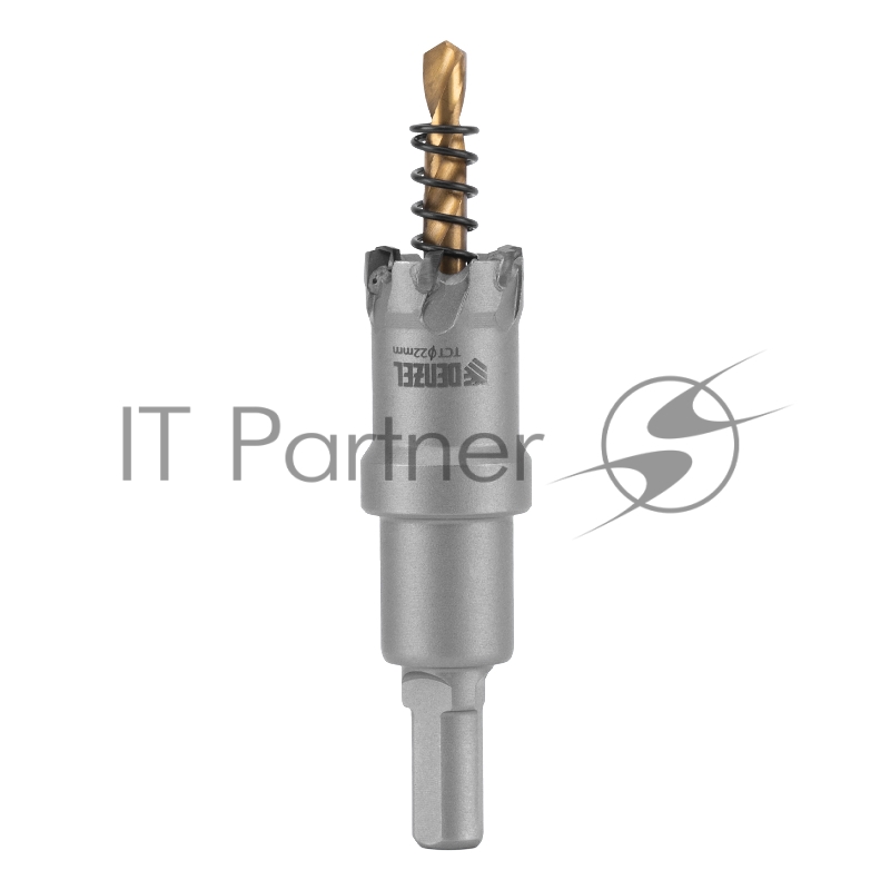 Коронка по металлу твердосплавная, 22 мм //Denzel