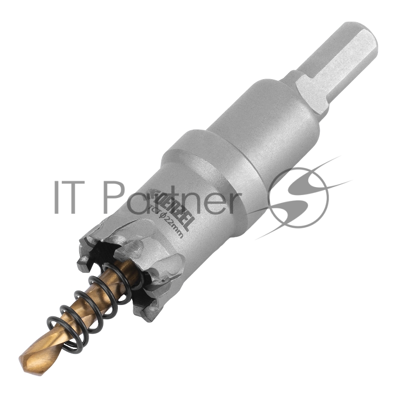 Коронка по металлу твердосплавная, 22 мм //Denzel