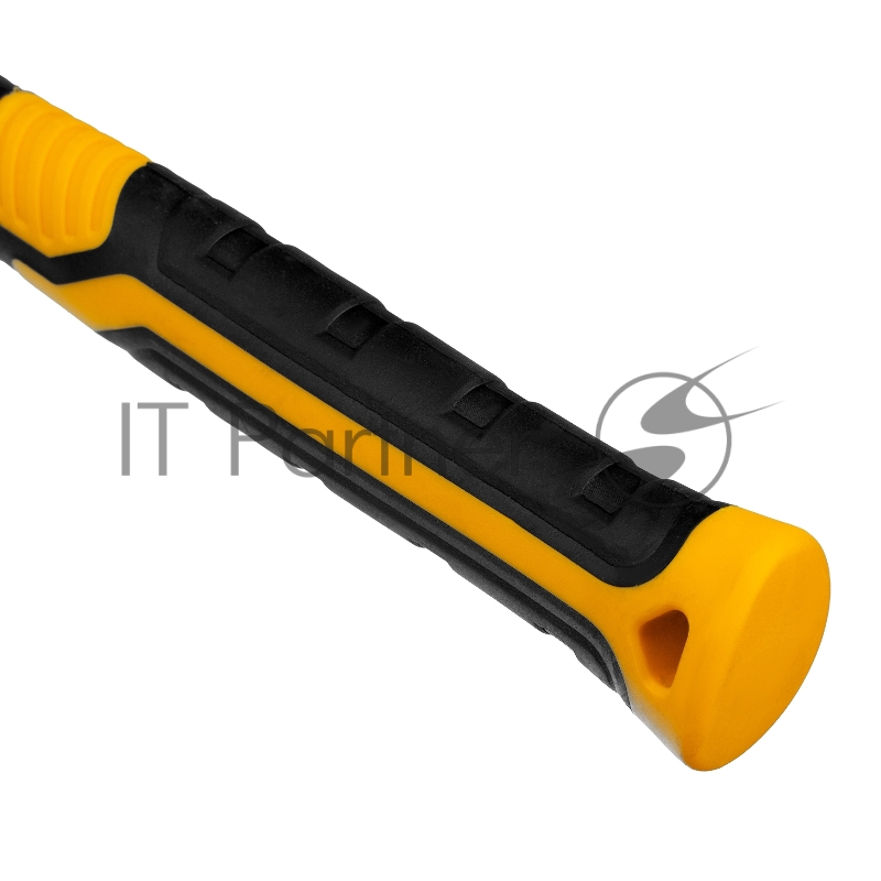 Киянка резиновая, 225 г, черная, фибергласовая рукоятка c TPR покрытием// Denzel