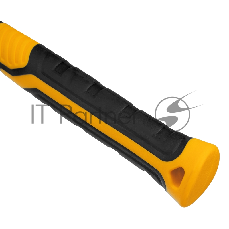 Киянка резиновая, 450 г, черно-белая, фибергласовая рукоятка c TPR покрытием// Denzel