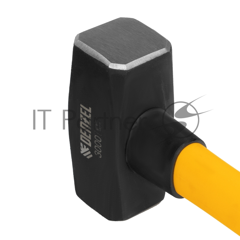 Кувалда 3000 г, кованая, фибергласовая рукоятка c TPR покрытием, 880 мм // Denzel