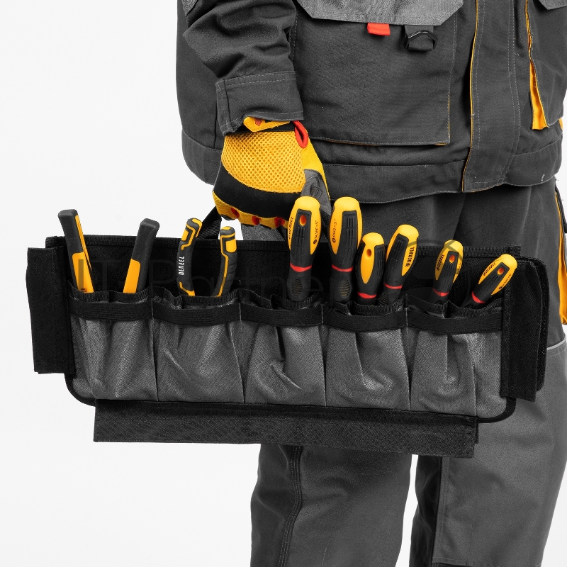 Сумка для инструмента, 500х245х300 мм, 20 карман.,съемный органайз. 10 карман.,наплеч. рем.// Denzel