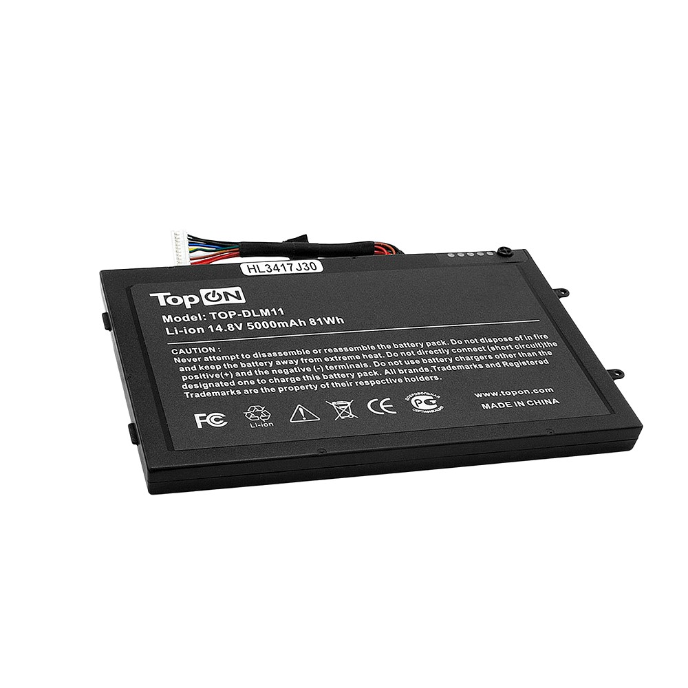 Аккумулятор для ноутбука Dell Alienware M11X R, M14x. 14.8V 5000mAh 81Wh. PT6V8, T7YJR.