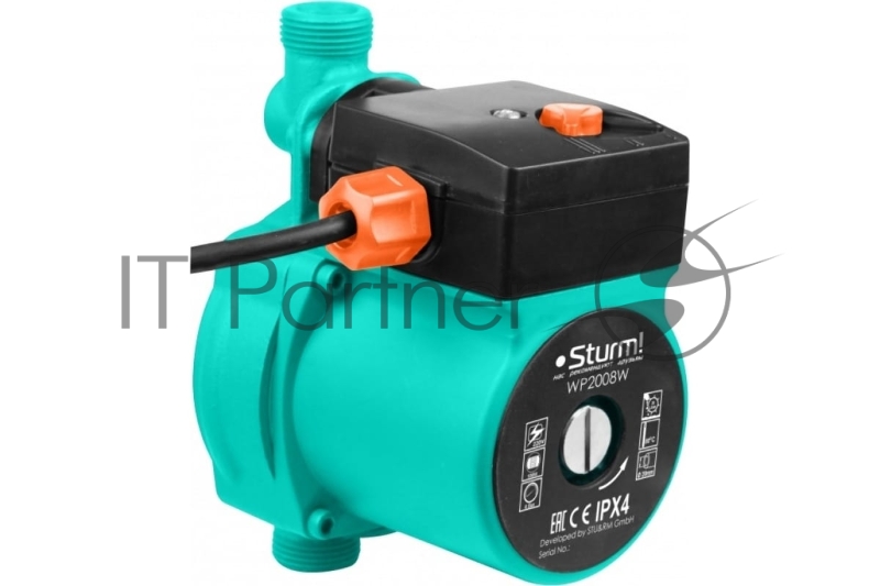 Насос циркуляционный повысительный STURM! WP2008W 100Вт, 25л/мин, напор 8м