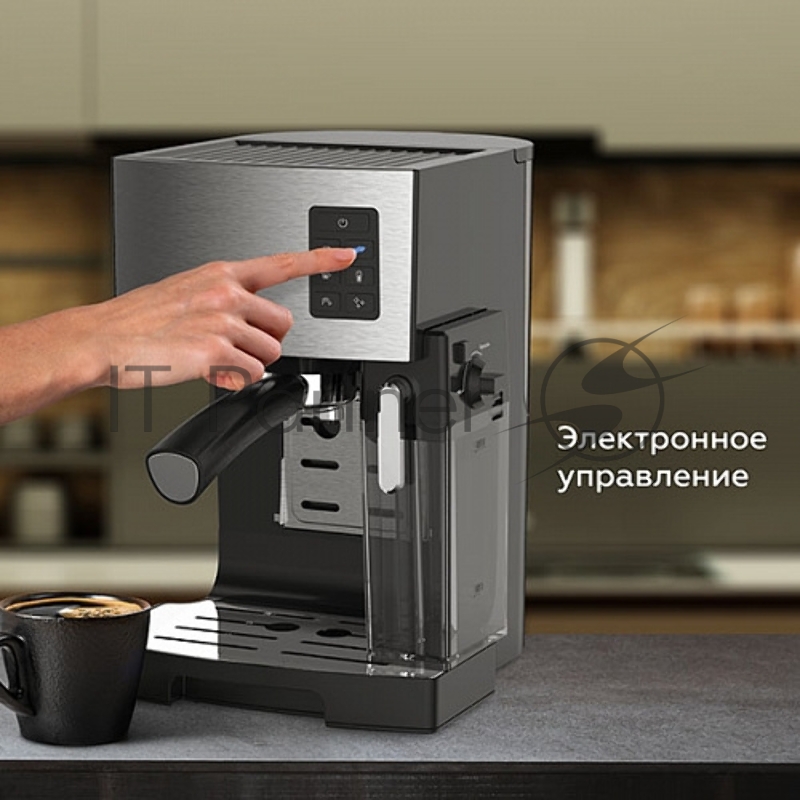 Кофеварка эспрессо BQ CM9002 Стальной-Чёрный