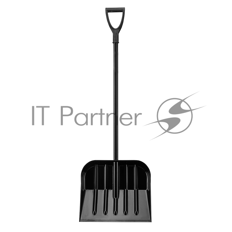 Лопата для уборки снега поликарбонат, 460х400х1430 мм, стальной черенок// Сибртех