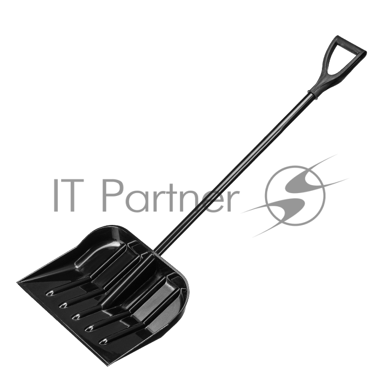 Лопата для уборки снега поликарбонат, 460х400х1430 мм, стальной черенок// Сибртех