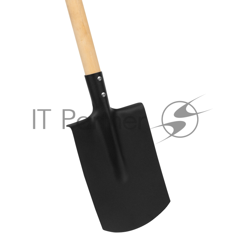 Лопата прямоугольная, 200х284х1340 мм, деревянный черенок с пропиткой, Россия// Сибртех