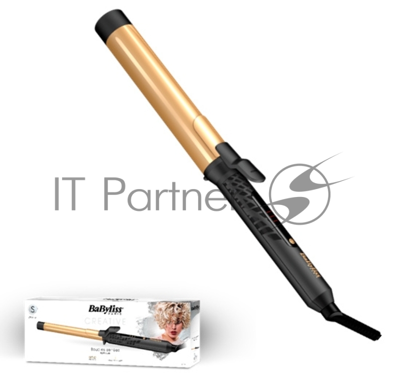 Щипцы Babyliss C419E макс.темп.:200С покрытие:керамическое золотистый/черный