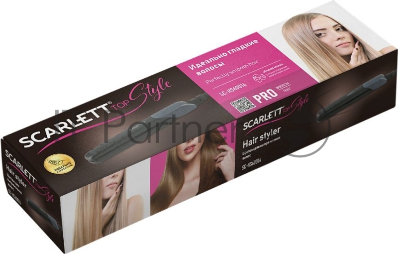 Щипцы Scarlett SC-HS60014 25Вт макс.темп.:190С покрытие:керамическое черный