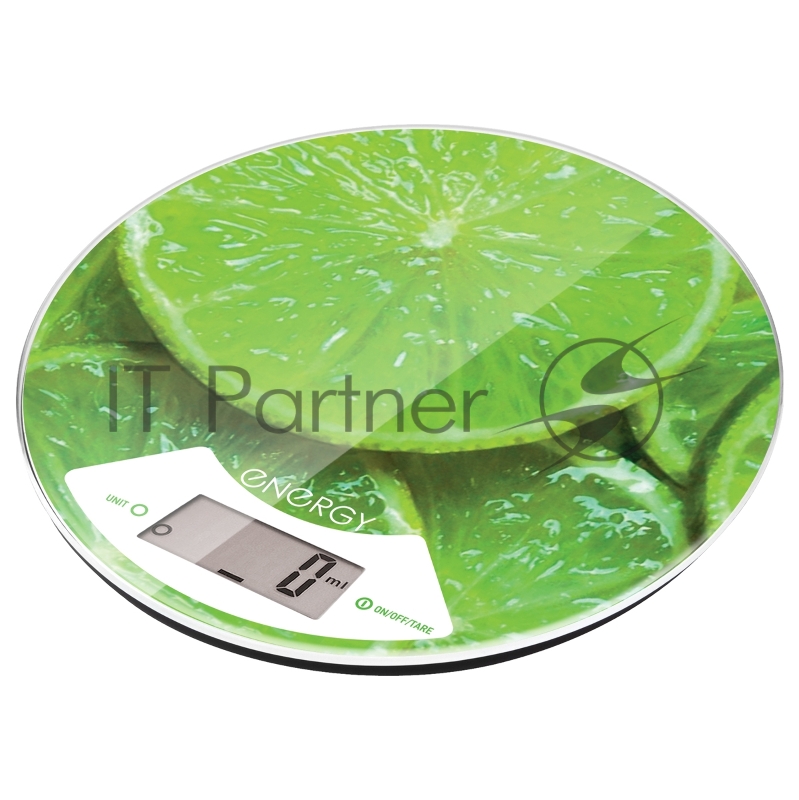 Весы кухонные электронные ENERGY EN-403 (авокадо) круглые