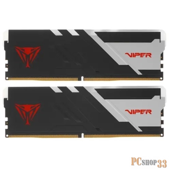 Память DDR5 2x32Gb 5200MHz Patriot PVVR564G520C40K Viper Venom RGB RTL Gaming PC5-41600 CL40 DIMM 288-pin 1.35В с радиатором Ret