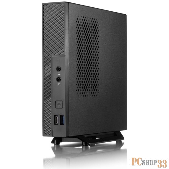 Корпус с блоком питания 120 Ватт/ Foxline FL-L01-AD120-D65 mITX case (1L),w/2xUSB3.0, VESA, CPU cooler, w/120W pwr adapter, w/pwr cord