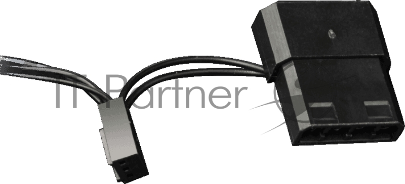 Кулер для корпуса ПК Gamemax GMX-WFBK-WT, 12CM black fan, white blade, 3pin+4Pin connector