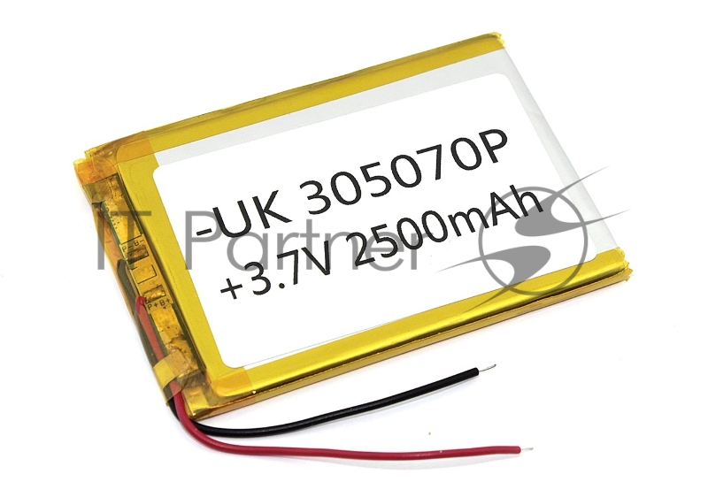 Аккумулятор Li-Pol (батарея) 3*50*70мм 2pin 3.7V/2500mAh