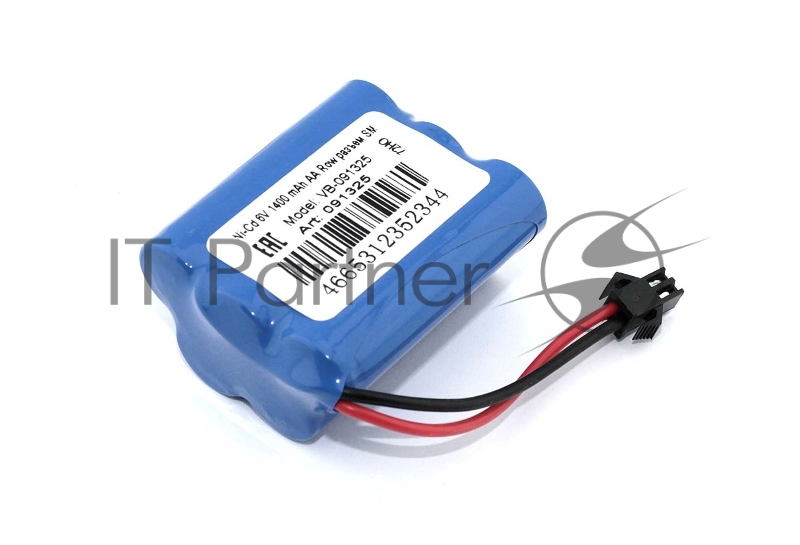 Аккумулятор Ni-Cd 6V 1400 mAh AA Row разъем SM (2+3)