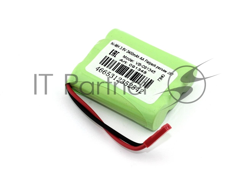 Аккумулятор Ni-MH 3.6V 2400mAh AA Flatpack разъем JST