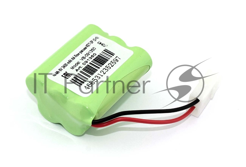 Аккумулятор Ni-Mh 6V 2400 mAh AA Row разъем KET-2P (2+3)