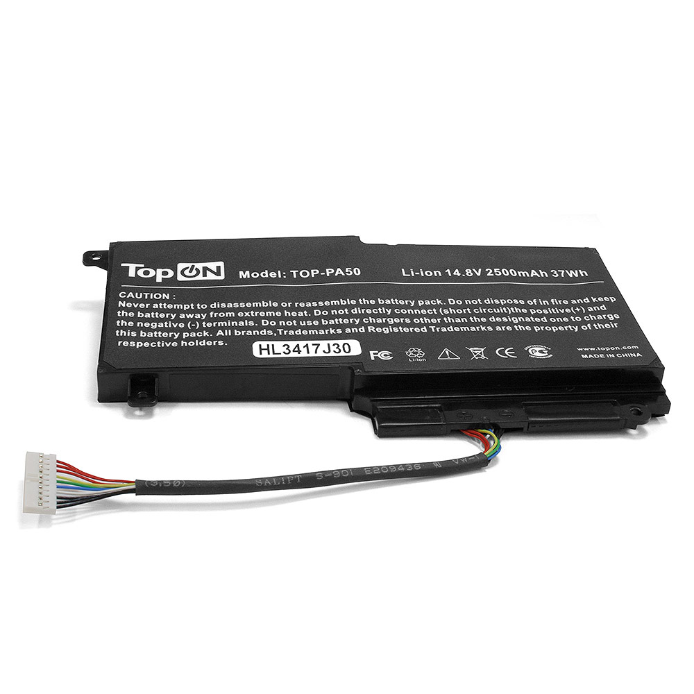 Аккумулятор для ноутбука Toshiba Satellite L45, L50, P50, P55, S50 Series. 14.4V 2830mAh 37Wh. CS-TOL550NB, PA5107U-1BRS.