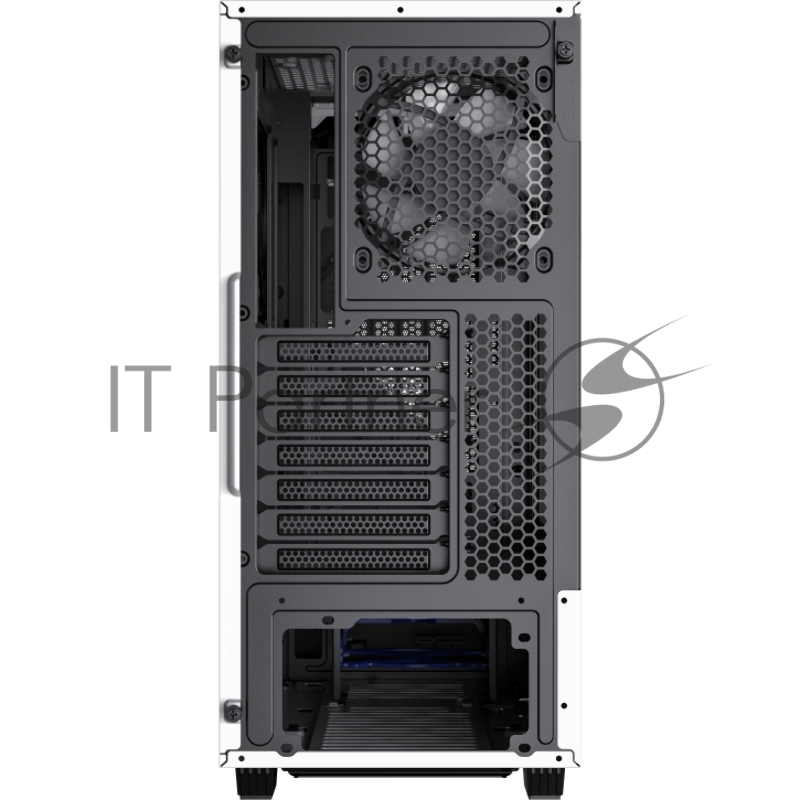Компьютерный корпус, без блока питания ATX/ Gamemax Contac COC WB ATX case, black/white, w/o PSU, w/2xUSB3.0, w/1x14cm ARGB front fan(GMX-FN14-Rainbow-C9), w/1x12cm ARGB rear fan(GMX-FN12-