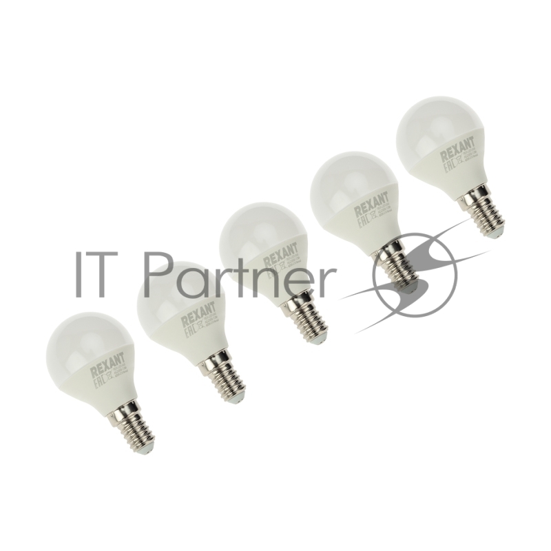 Лампа светодиодная Шарик (GL) 7,5 Вт E14 713 Лм 4000 K нейтральный свет REXANT(5 шт./уп.)