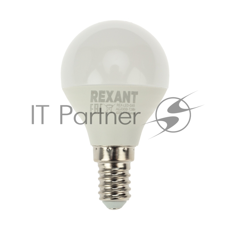 Лампа светодиодная Шарик (GL) 7,5 Вт E14 713 Лм 4000 K нейтральный свет REXANT(5 шт./уп.)