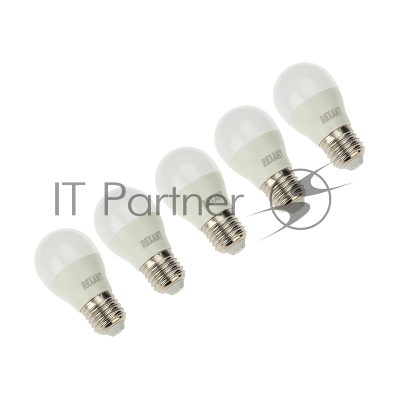 Лампа светодиодная Шарик (GL) 9,5 Вт E27 903 Лм 2700 K теплый свет REXANT(5 шт./уп.)