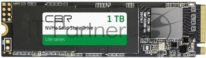 Твердотельный накопитель CBR SSD-001TB-M.2-LT22, Внутренний SSD-накопитель, серия Lite, 1024 GB, M.2 2280, PCIe 3.0 x4, NVMe 1.3, SM2263XT, 3D TLC NAND, R/W speed up to 2300/1800 MB/s, TBW (TB) 500