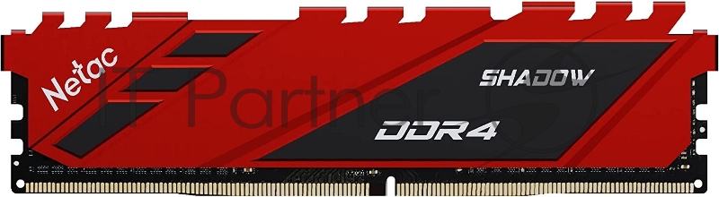 Память Netac 16Gb DDR4 3200Mhz, Netac Shadow NTSDD4P32SP-16R C16 Red, с радиатором
