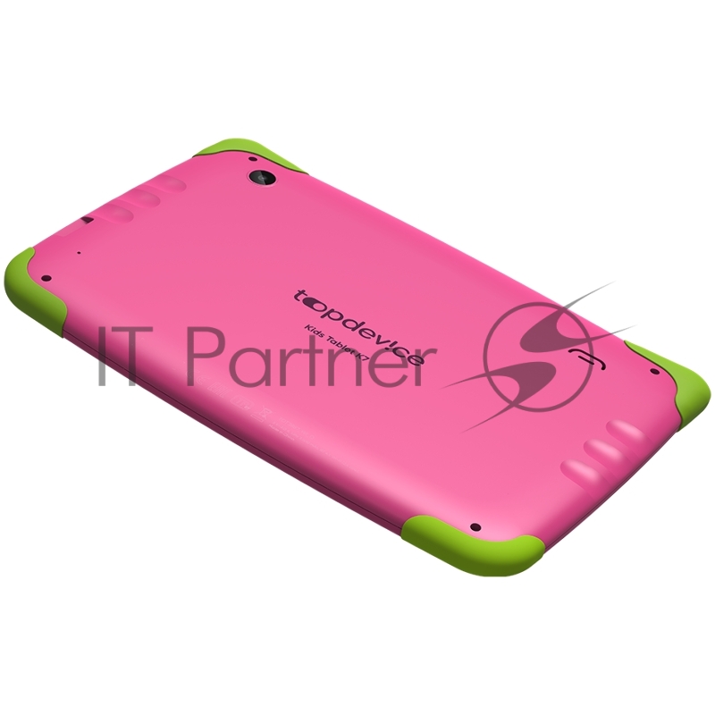 Планшет Topdevice Kids Tablet K7, 7.0 (1024x600) IPS display, Android 11 (Go edition) + HMS apps, up to 1.8GHz 4-core RK3566, 2/16GB, BT 4.1, WiFi, USB-C, microSD card slot, 0.3MP front cam + 2.0MP rear cam, 3000mAh bat, Pink