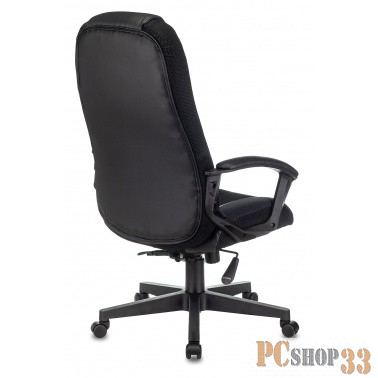 Кресло компьютерное ZOMBIE-9/BLACK, подушка, экокожа/ткань, черное, 1583706