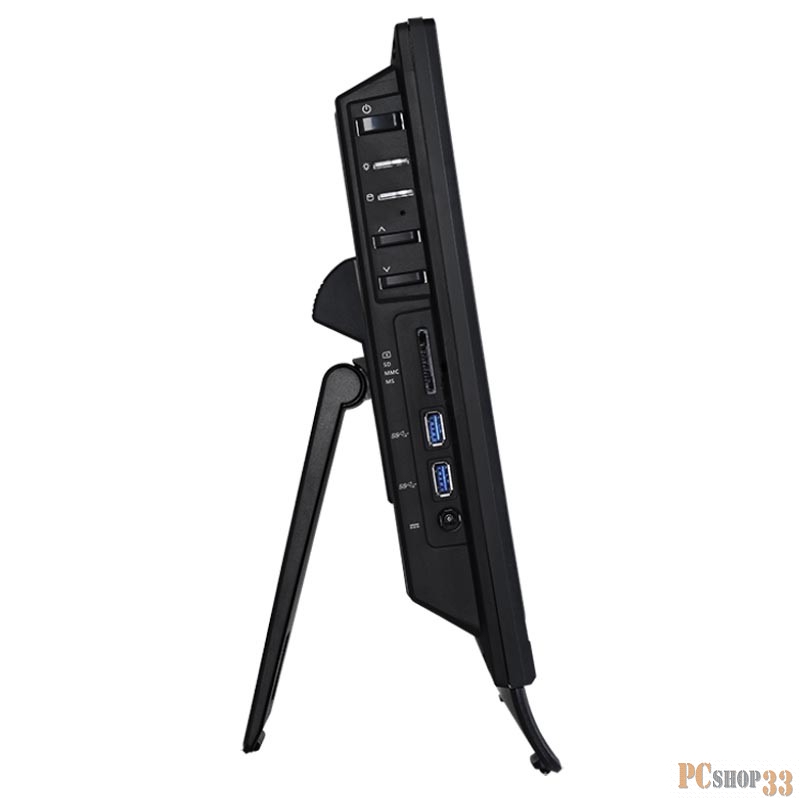 Моноблок MSI Pro 16T 10M-238XRU 15.6 HD Touch Cel 5205U (1.9) 4Gb SSD512Gb HDG CR Windows 11 Professional GbitEth WiFi BT 65W клавиатура мышь Cam черный 1366x768