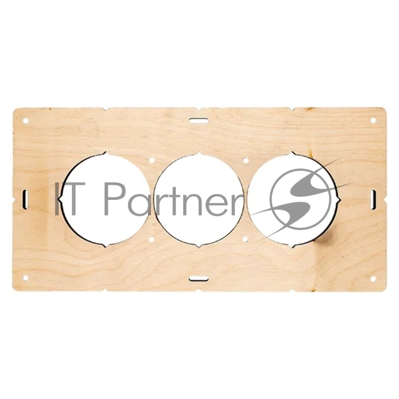 Шаблон для подрозетников c 3 отв. d68мм Expert EKF sh-d68-3