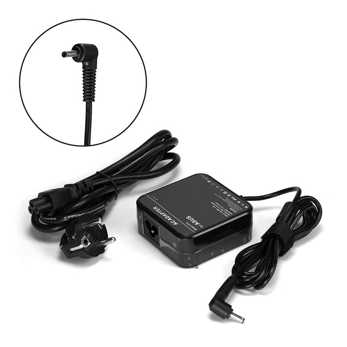 Блок питания для ультрабука Asus Zenbook UX21A, UX31A Series. 19V 2.37A (4.0x1.35 mm) 45W ADP-45AW/A, ADP-45AW/C